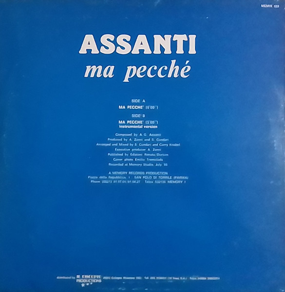 Assanti Ma Pecche (Back Cover)