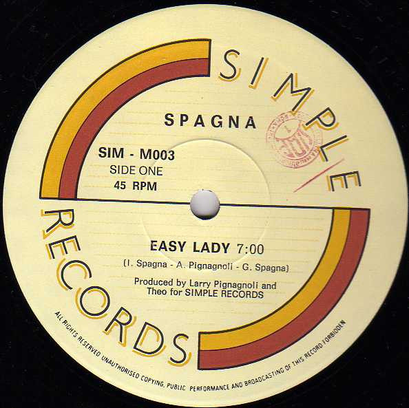 Spagna Easy Lady (Label A)