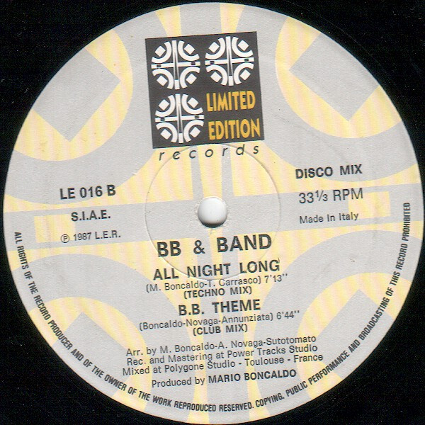 Label B B.B. & Band - All Night Long