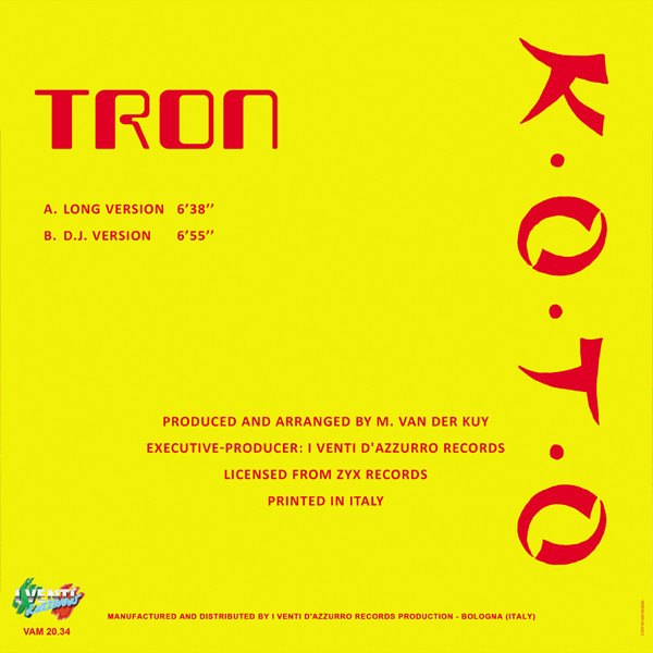 Koto - Tron (Back Cover) (2022)