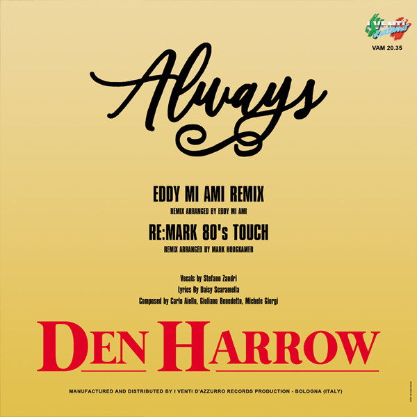 Den Harrow - Always (Back Cover)