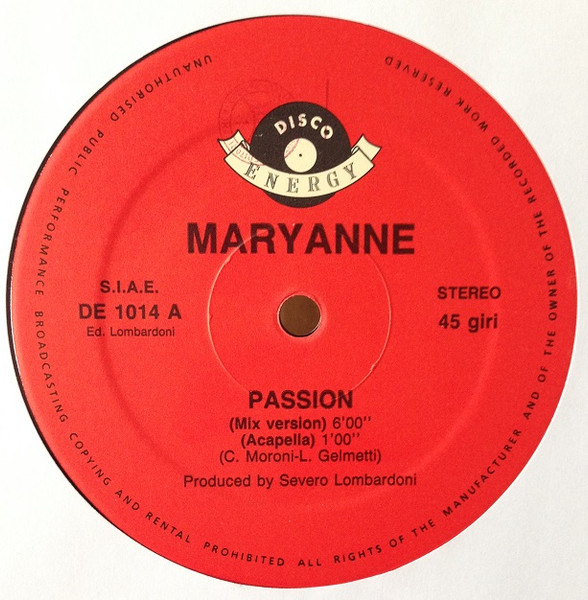 Marianne Passion (Label A)