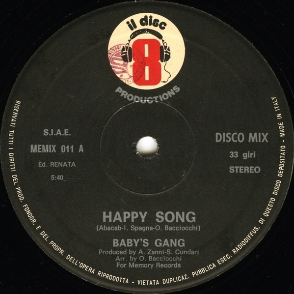 Baby's Gang - Happy (Label A)