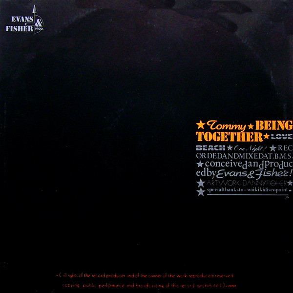 Tommy Being Together (Back Cover)