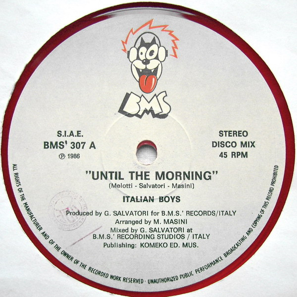 The Italian Boys - Until The Morning (Label A)