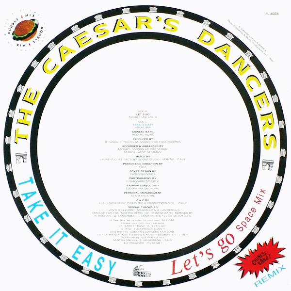 The Caesars Dancers Lets Go (Back Cover)